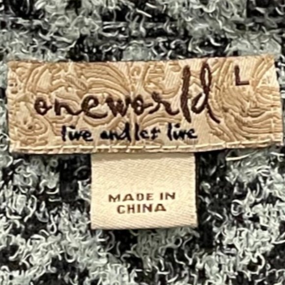 ONE WORLD Pattern Sweater - Picture 2 of 3